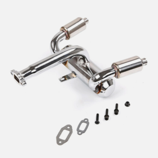 85299 Dual Exhaust Pipe Kit for 15 HPI ROFUN BAHA ROVAN 5TRC King Motor Baja 5B Rc (2)