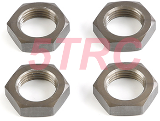 871753 Rofun LT Gray Aluminum 18mm Wheel Nuts 4 Pack HPI Losi Rovan KM (1)