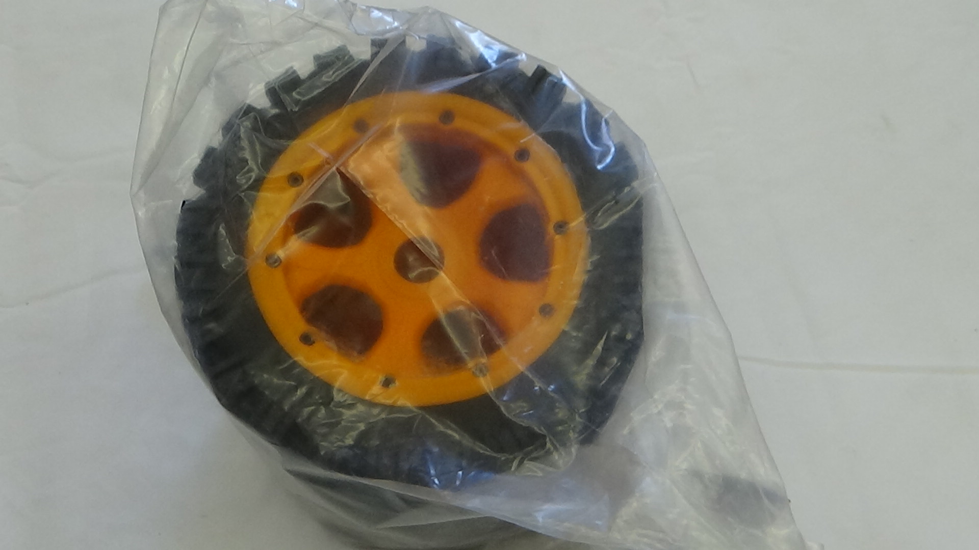 9511723 RC Tires Rofun 15 Gen IV Orange Front Wheels Pair All Terrain Baja 5B Rovan (2)