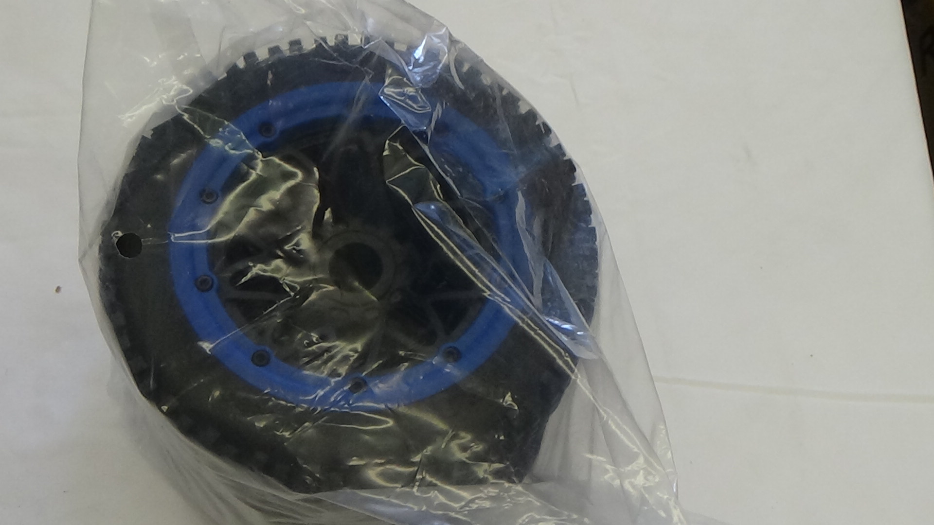 953114 Off Road Rofun 15 RC Rear Tires Wheels Blue Pair Baja 5B Rovan (2)