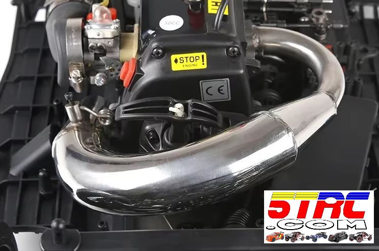 Rofun F5 32cc Gasoline 1/5 Scale 4WD RTR RC Racing Car Black - Image 28