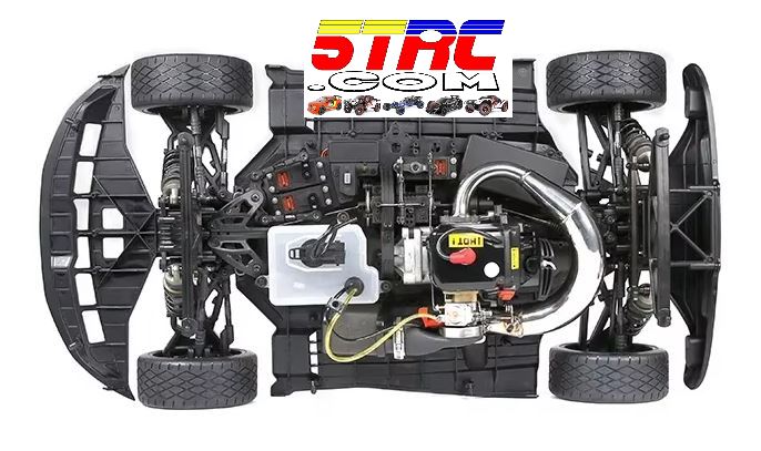 Rofun F5 32cc Gasoline 1/5 Scale 4WD RTR RC Racing Car Black - Image 26