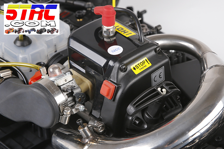 Rofun F5 32cc Gasoline 1/5 Scale 4WD RTR RC Racing Car Black - Image 9