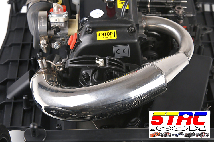 Rofun F5 32cc Gasoline 1/5 Scale 4WD RTR RC Racing Car Black - Image 8