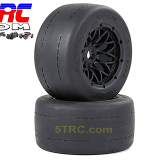 953191 Rofun 15 RC 5B Gen 2 Rear Slick Tires Wheels Black Pair Rovan (3)