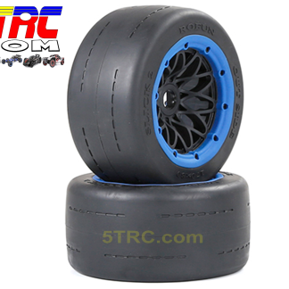953194 Rofun 15 RC 5B Gen 2 Rear Slick Tires Wheels Blue Bead Pair Rovan (3)