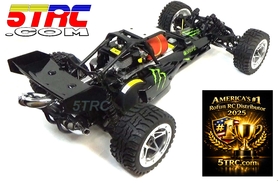 Rofun RC 15 Scale 5B 29cc Aluminum Wheels All Terrain Tires Rovan (2)