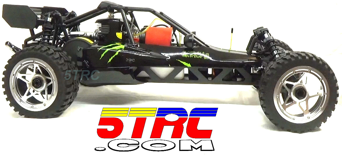 Rofun RC 15 Scale 5B 29cc Aluminum Wheels All Terrain Tires Rovan (3)