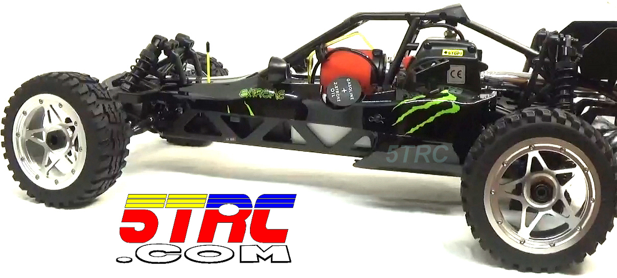 Rofun RC 15 Scale 5B 29cc Aluminum Wheels All Terrain Tires Rovan (4)