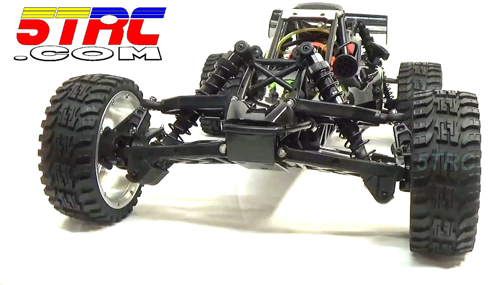 Rofun RC 15 Scale 5B 29cc Aluminum Wheels All Terrain Tires Rovan (8)