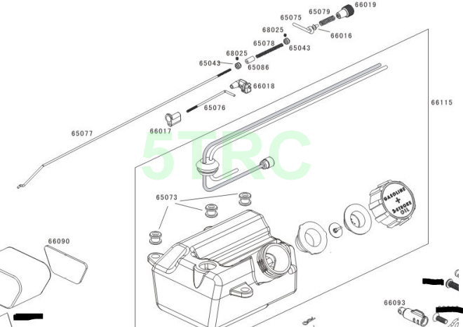 65078 Rofun 5B Metal Throttle and Brake Linkage Spring HPI Losi Rovan KM
