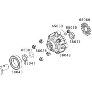 66048 Rofun Differential Case Housing 1 5 5th Scale RC Baja 5B Rovan