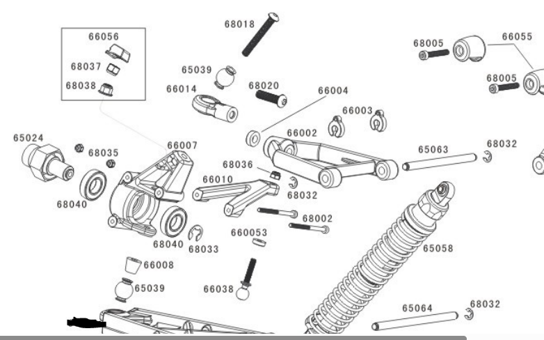 66056 Rofun 5B Front Ball Joint Screw Nut Mount (1)