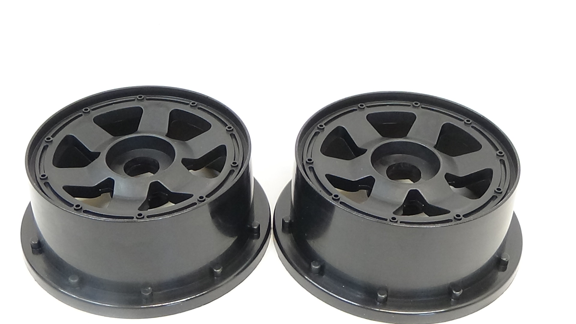 66180 Rofun Baja 5B Rear Star Wheel Rim Pair HPI Losi Rovan (2)