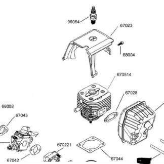 67049 Rofun 5B Engine Part Silent Box Muffler