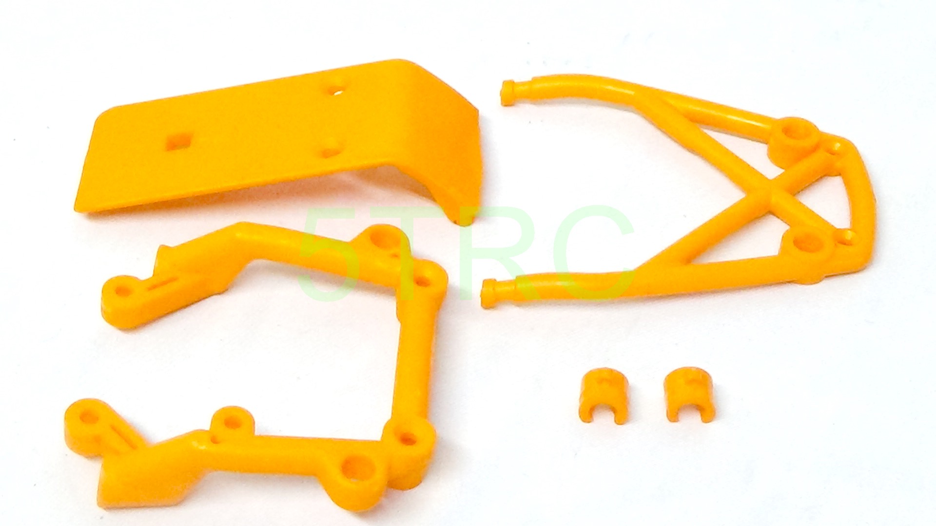 851311 Rofun 5B Orange Nylon Front and Rear Bumper Kit Rovan King Motor (11)