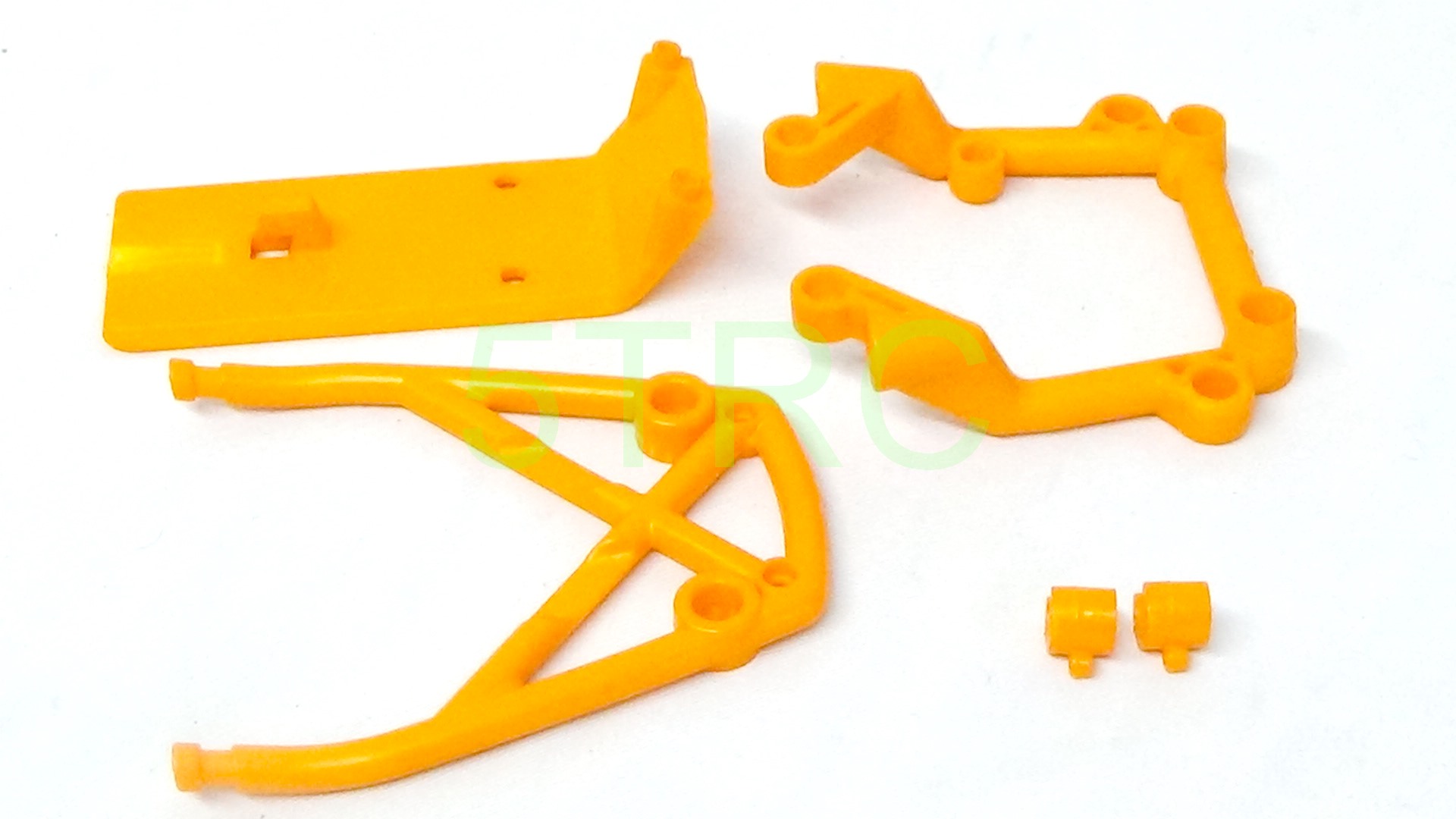 851311 Rofun 5B Orange Nylon Front and Rear Bumper Kit Rovan King Motor (17)