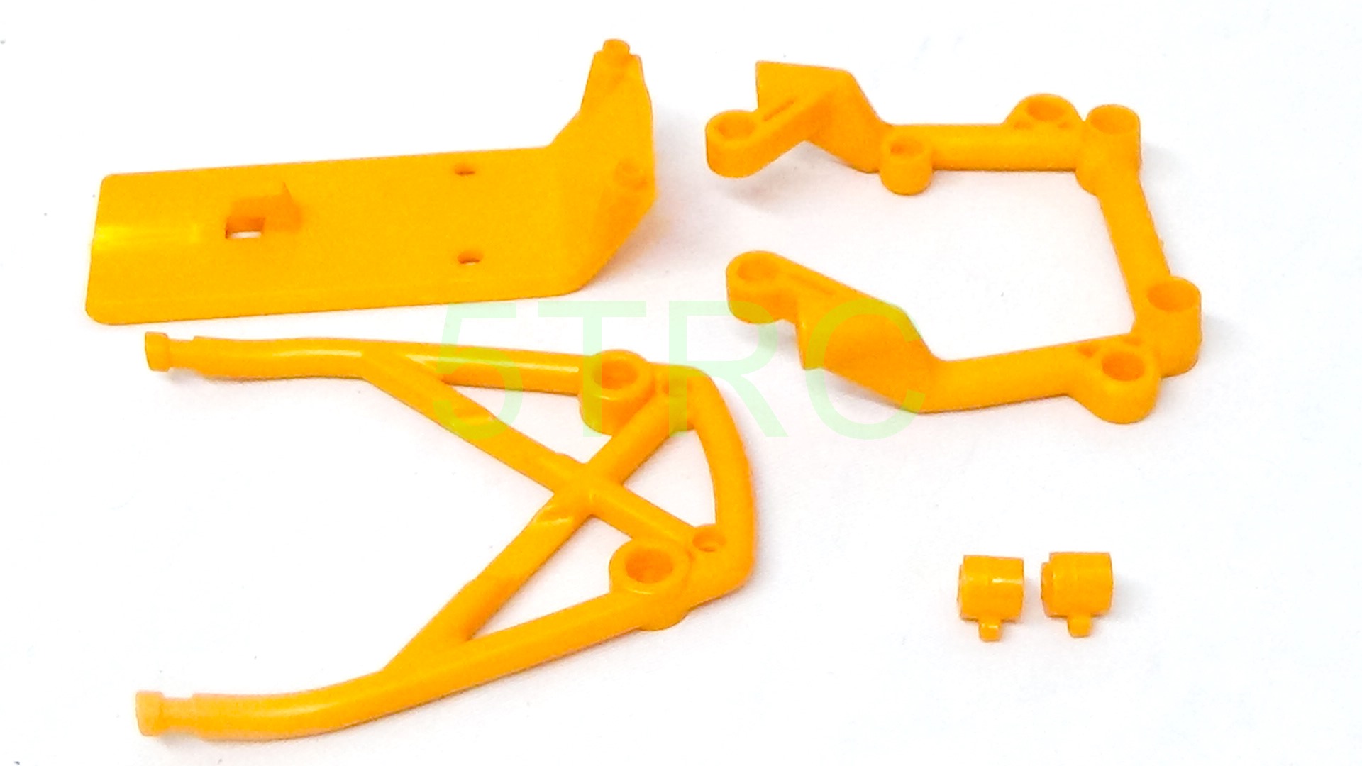 851311 Rofun 5B Orange Nylon Front and Rear Bumper Kit Rovan King Motor (19)