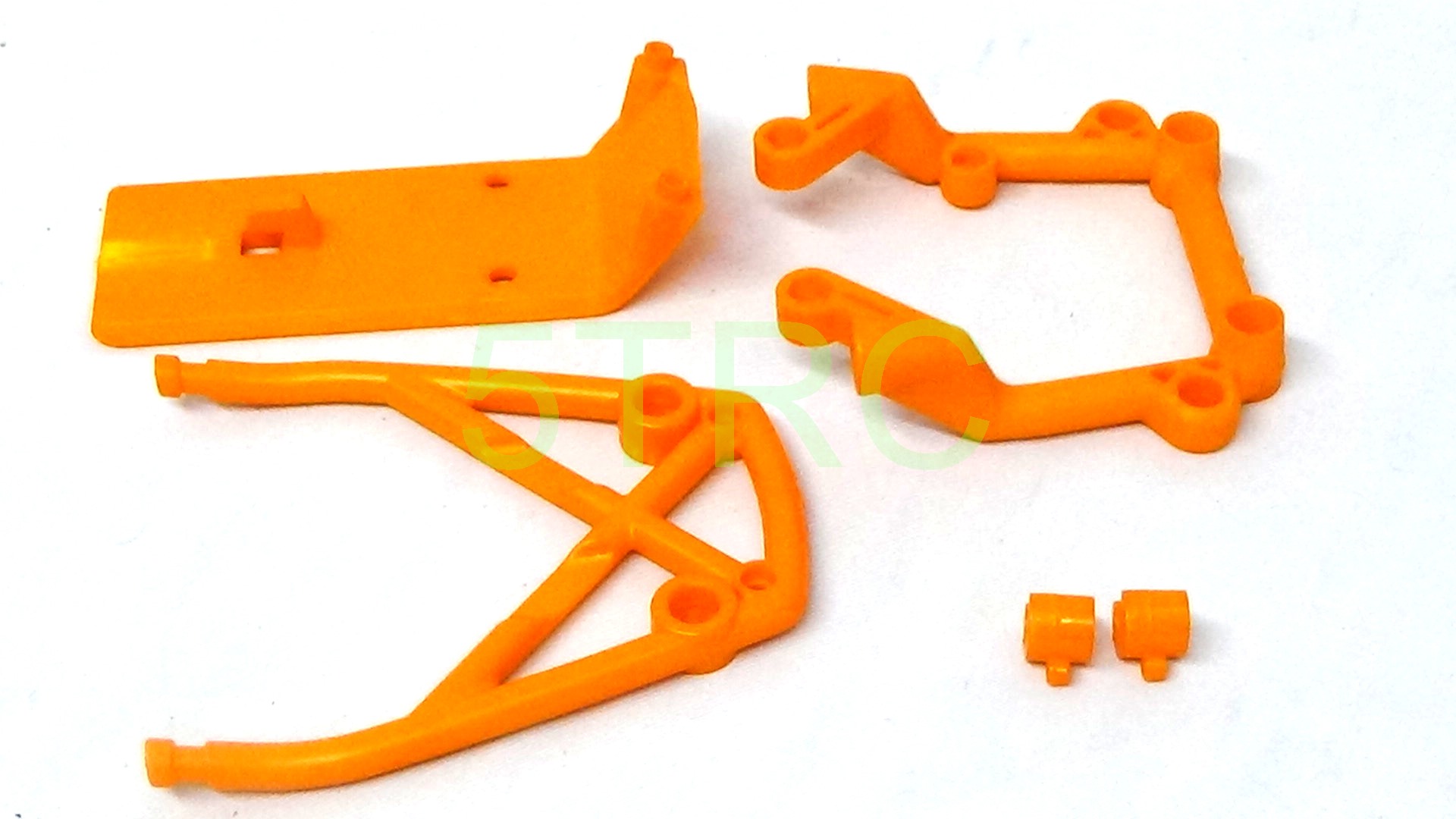 851311 Rofun 5B Orange Nylon Front and Rear Bumper Kit Rovan King Motor (20)