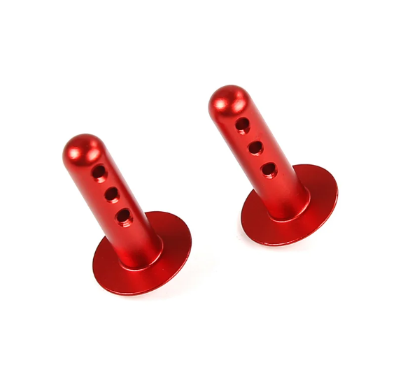 952411 Rofun 5B Chassis CNC Metal Rear Wing Pin Red (1)