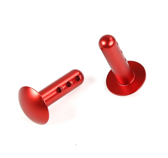 952411 Rofun 5B Chassis CNC Metal Rear Wing Pin Red (2)