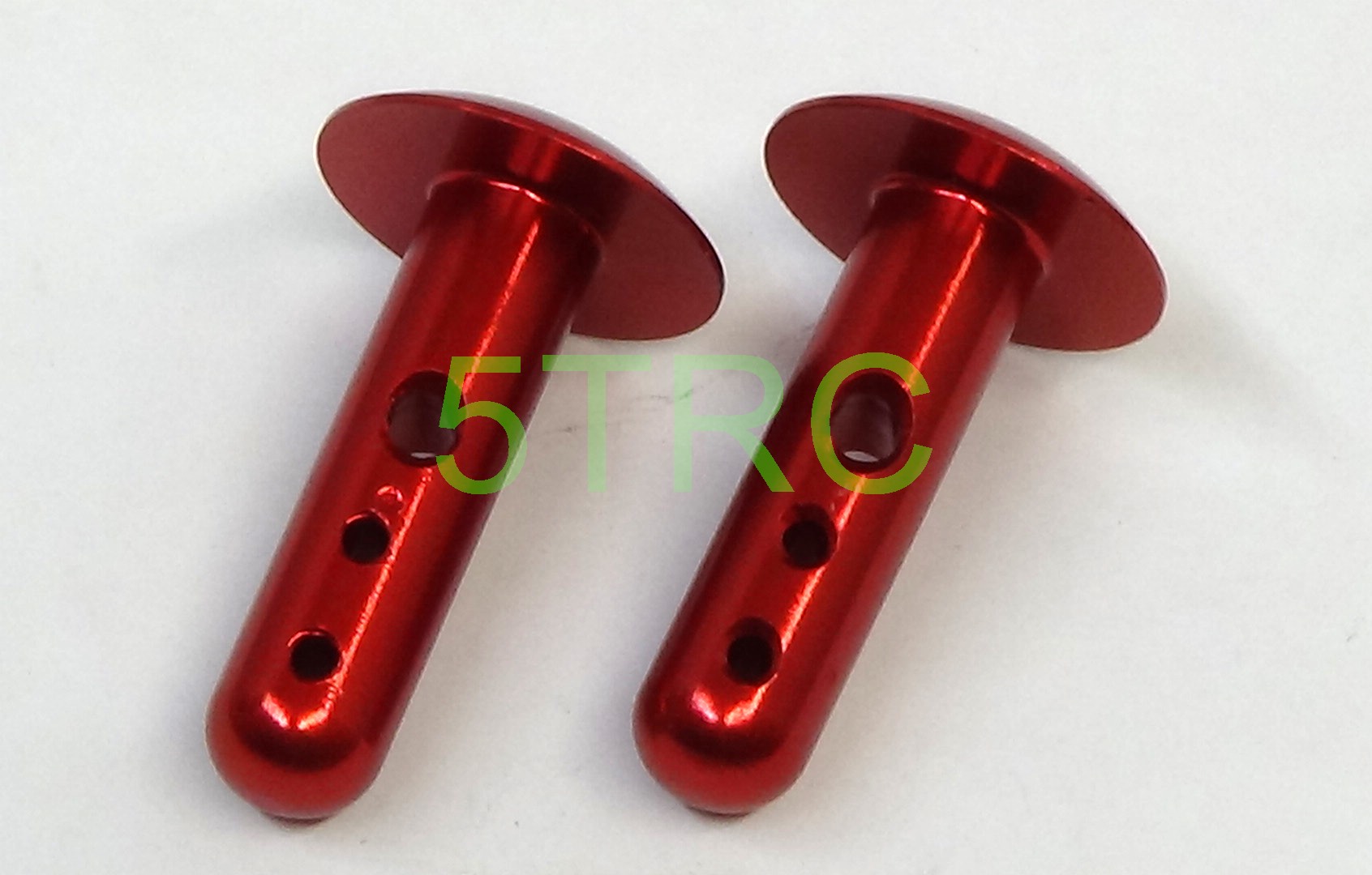 952411 Rofun 5B Chassis CNC Metal Rear Wing Pin Red (8)