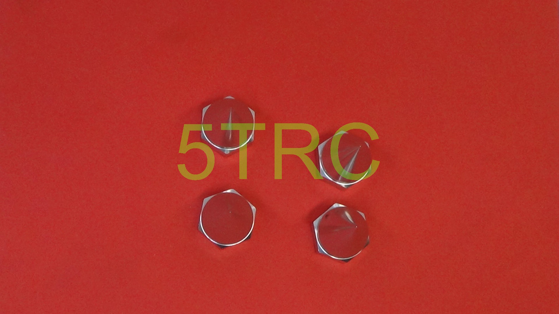 952442 Rofun 15 Scale Baja Silver CNC Aluminum Enclosed Pointed Wheel Nuts Set of 4 HPI Rovan (3)