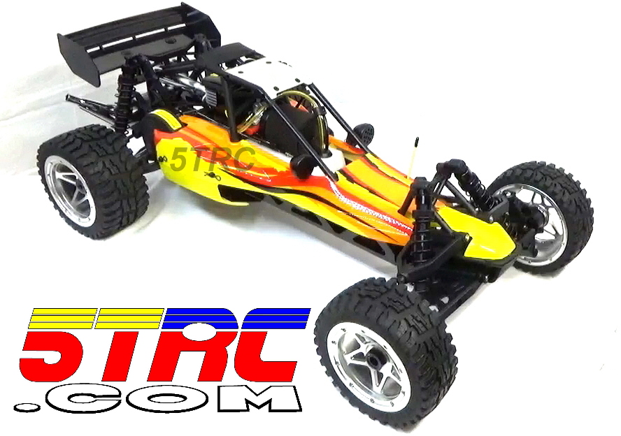 Rofun RC 15 Scale 5B 29cc CNC Aluminim Wheels All Terrain Tires Gasoline Rovan (1)