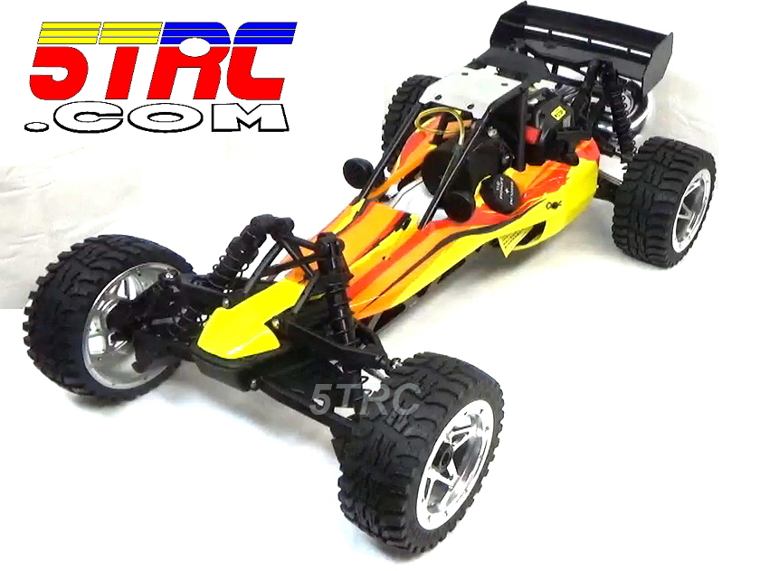 Rofun RC 15 Scale 5B 29cc CNC Aluminim Wheels All Terrain Tires Gasoline Rovan (2)