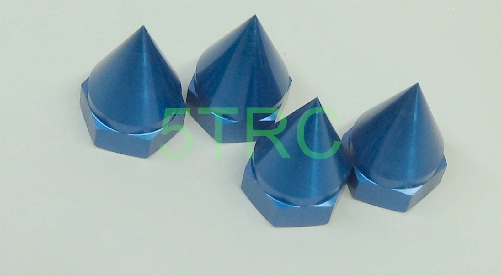 Rofun 5B Wheel CNC Metal Tapered Wheel Nuts for LT Blue