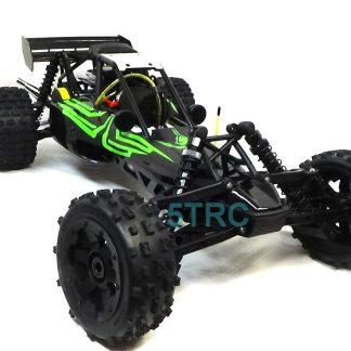 5B-BLK-29-29-B-2 e Rofun RC 15 Scale 5B 29cc Baja Buggy Gasoline wBlack & Green Spider Body