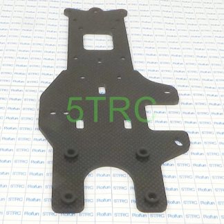 650021 e Rofun 5B Metal Part BAHA Carbon Fiber Rear Chassis Plate HPI Rovan
