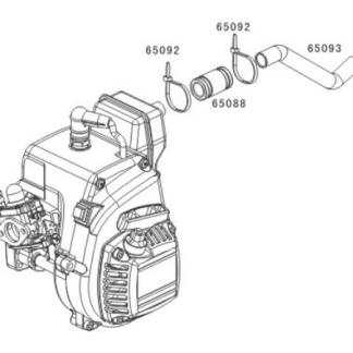 65092 Rofun Fuel Line Clamp Clip 1 5 5th Scale RC Baja 5B Rovan