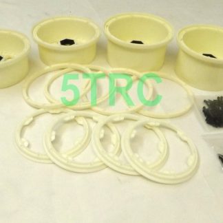 850761 e Rofun 5B 15 Wheel BAJA 5B White Nylon 24mm Hex Wheels Bead locks HPI Losi Rovan