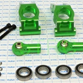 854593 e Rofun Aluminum Rear Hub Carrier Upright Set with Bearings, Green Rovan