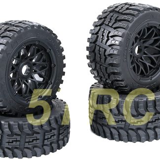 854821 e Rofun RC 15 5B All Terrain Front & Rear Tires Wheels 170x80 Set of 4 Rovan
