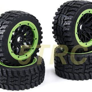 854823 e Rofun RC 15 Baja All Terrain Rear Tires Wheels 170x80 Set of 4 5B 5T Rovan