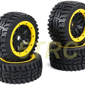 854825 e Rofun RC 15 Baja All Terrain Rear Tires Wheels 170x80 Set of 4 5B 5T Rovan