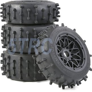 855641 e Rofun 15 RC Large Knobby Tires Black Set Baja 5B Off Road Rovan