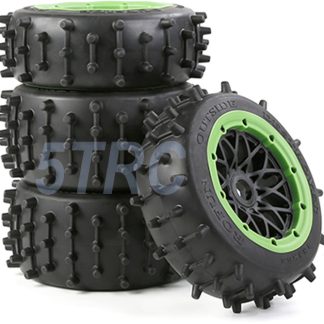 855643 e Rofun 15 RC Large Knobby Tires Green Set Baja 5B Off Road Rovan