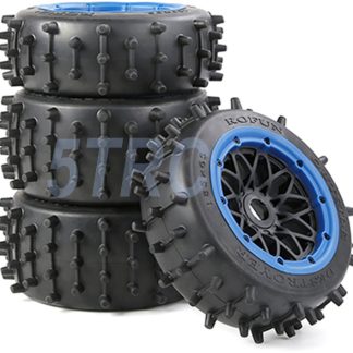 855644 e Rofun 15 RC Large Knobby Tires Blue Set Baja 5B Off Road Traxxas Rovan