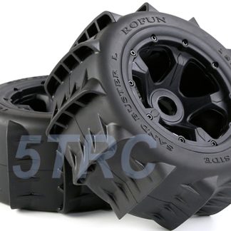 855691 e Rofun 15 RC Baja 5B 185x80 Desert Tires on Star Wheels Pair of 2 Rovan