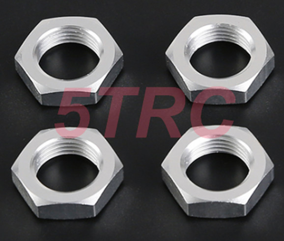 871754 e Rofun 15 RC Baja Silver Alloy Wheel Nuts LT Upgrade Rovan