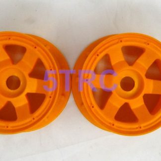 950283 e Rofun 5B Wheel Baja 5B Nylon Rear Wheel Hub Orange HPI Losi Rovan