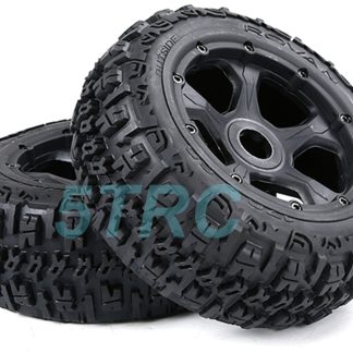 951921 e Rofun 15 RC Baja 5B Gen-3 Excavator Front Tires Wheels Pair Rovan