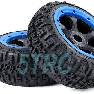951924 e Rofun 15 RC Baja 5B Excavator Front Tires Wheels Pair Rofun HPI Losi Traxxas
