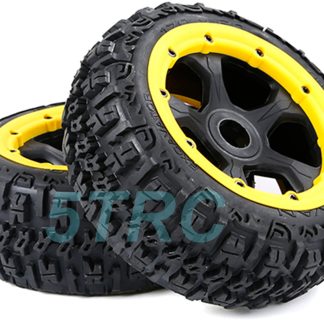 951925 e Rofun 15 RC Baja 5B Excavator Front Tires Wheels 24mm Hex Rovan Traxxas HPI