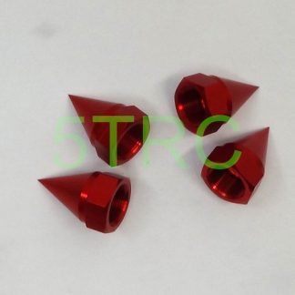 952441 e Rofun 5B Wheel CNC 4 Metal Tapered Wheel Nuts for BAJA Red Rovan Losi HPI