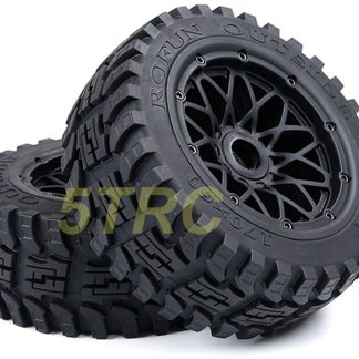 952871 e Rofun RC 15 Baja All Terrain Rear Tires Wheels 170x80 Pair 5B 5T Rovan