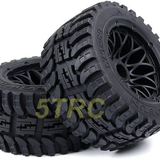952881 e Rofun RC 15 Baja Gen-2 All Terrain Rear Tires Black Pair 5B Buggy Rovan
